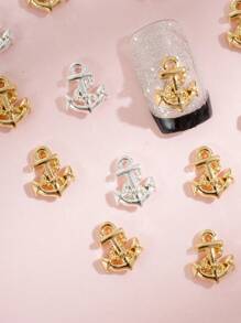 20入組船錨設計美甲飾品 - 彩色 - 查看 3