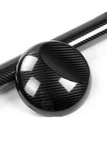 1pc 10 X 100 CM 5D Carbon Fiber Textured Car Film - Black - View 6