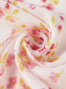 Cozy Pixies 3-Pack Oeko-Tex Certified Baby Floral Bamboo Muslin Swaddle Blankets, Breathable