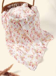 Cozy Pixies 3-Pack Oeko-Tex Certified Baby Floral Bamboo Muslin Swaddle Blankets, Breathable