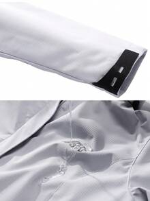 Zip Up Hooded Jacket - Light Grey - View 5