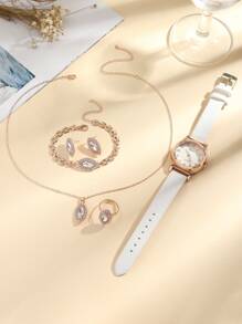 DISU Bộ Đồng hồ Pha lê kim cương Khác - trắng - Xem 3