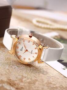 DISU Bộ Đồng hồ Pha lê kim cương Khác - trắng - Xem 4