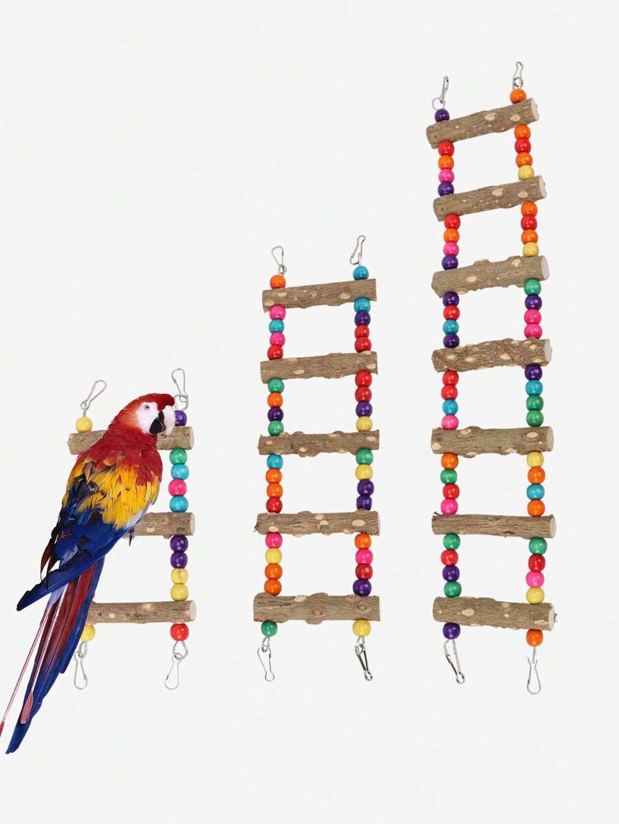1入組鸚鵡訓練玩具小鳥玩具 - 彩色 - 查看 1