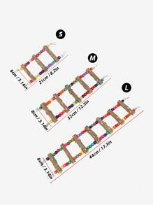 1入組鸚鵡訓練玩具小鳥玩具 - 彩色 - 查看 5