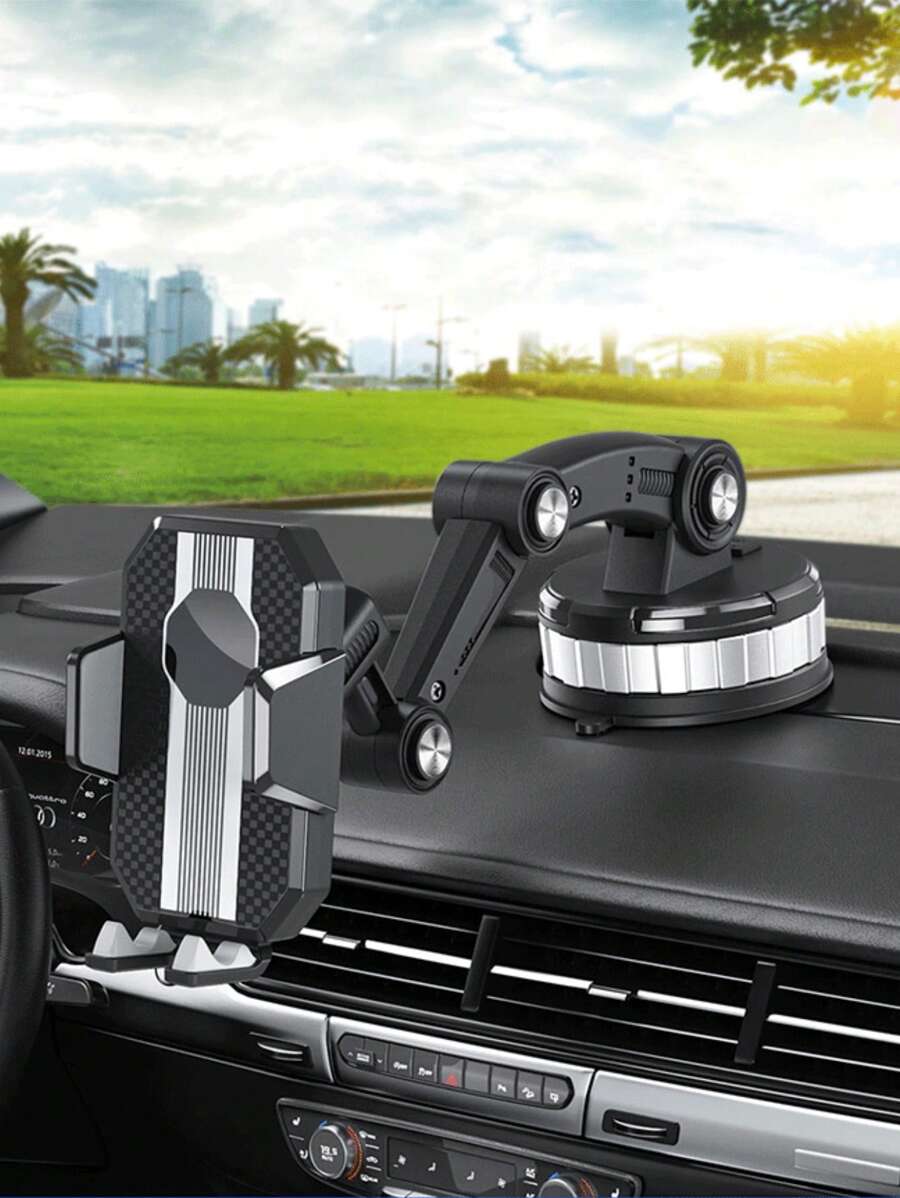 Giá đỡ điện thoại trên ô tô cốc hút - màu đen - Xem 1