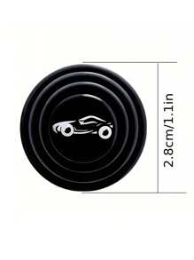 10pcs Rubber Car Shockproof Gasket - Black and White - View 3