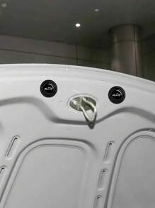 10pcs Rubber Car Shockproof Gasket - Black and White - View 4