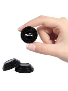 10pcs Rubber Car Shockproof Gasket - Black and White - View 5