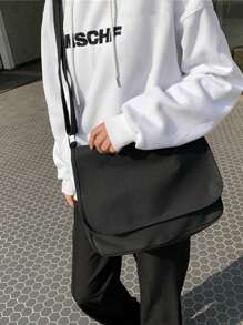 Túi đeo chéo đa năng cho học sinh trung học phổ thông Túi đeo vai cho sinh viên năm nhất Túi đeo vai thường ngày cho nam Túi đeo chéo có sức chứa lớn, Túi xách đi học để đi du lịch, đại học, ngoài trời, thể thao Túi đựng máy tính xách tay mùa thu Lễ Tạ ơn Mùa đông Túi ngày lễ Túi đen đa năng ngoài trời Di động Thời trang thường ngày Quà tặng bạn trai Túi du lịch Túi đeo chéo Đồ dùng học tập mùa xuân - màu đen - Xem 2