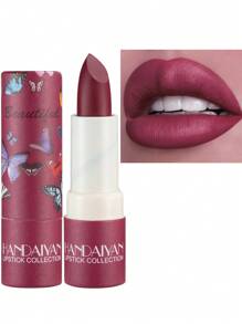 أنبوبة أحمر شفاه كالايدوسكوب من HANDAIYAN، أحمر شفاه مطفي مرطب، لمعة شفاه مخملية، سهل الاستخدام، محتوى صافي: 3.8 جرام، مناسب لحفلات الهالوين، العودة إلى المدرسة، السفر إلى الشاطئ، الحفلات، الخريف/الشتاء، المكياج، جاذبية الحرم الجامعي - 07 Caramel - مشاهدة 3