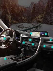 Soporte de celular de coche magnético - Negro - Ver 5