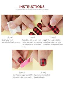 1張金箔閃粉大理石印花美甲貼紙，附贈1pc指甲磨板，美甲貼紙指甲油美甲套裝，適用於女士女孩美甲DIY - 彩色 - 查看 5