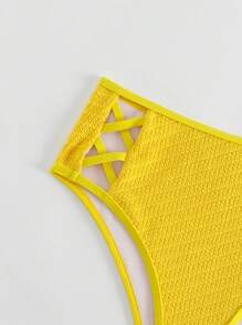 交叉高腰泳衣下裝