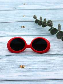1pc Plastic Pet Glasses For Dogs And Cats - Red - View 4