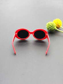 1pc Plastic Pet Glasses For Dogs And Cats - Red - View 5