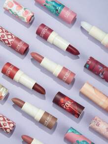 HANDAIYAN 万花筒唇膏管，保湿哑光唇膏，丝绒唇彩，易于涂抹，净含量：3.8g，适合万圣节、返校、海滩旅行、派对、秋冬、彩妆、校园魅力 - 03 Punch - 查看 7