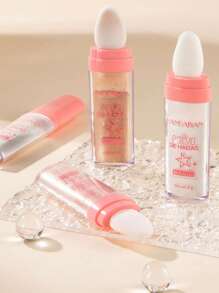 HANDAIYAN Fairy Glow Highlighter Powder, Natural Glowing Highlighter For Graduation, Birthday, Holiday, Halloween, Christmas, Makeup Party, Cosplay, Travel, Daily Makeup, Prom, Dorm, Beauty Product, Face Painting, Cosmetics, Suitable For Women, Winter/Spring, Best For Birthday, Valentine's Day, Mother's Day Gifts, Carnival Party - 粉色 - 查看 5