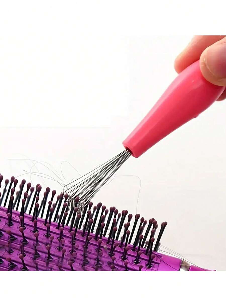 Hair Comb Cleaning Claw - Pink - View 1