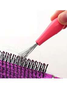 Hair Comb Cleaning Claw - Pink - View 5