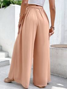 Breezaya Tie Waist Wide Leg Pants
