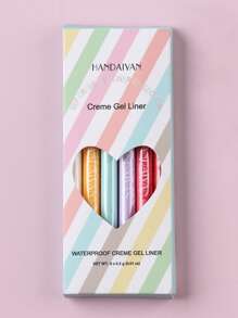 HANDAIYAN 凝膠眼線筆，6 件裝防水霜凝膠眼線筆持久眼線筆套裝眼線筆 Y2K 化妝美容化妝品
