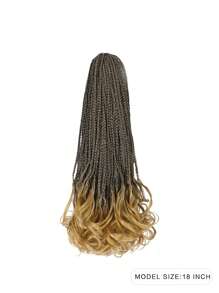 Nối tóc tổng hợp kiểu đuôi ngựa bện trung bình - Hai tông màu - Xem 2