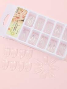 100 móng tay giả dài hạnh nhân - Trong sáng - Xem 2