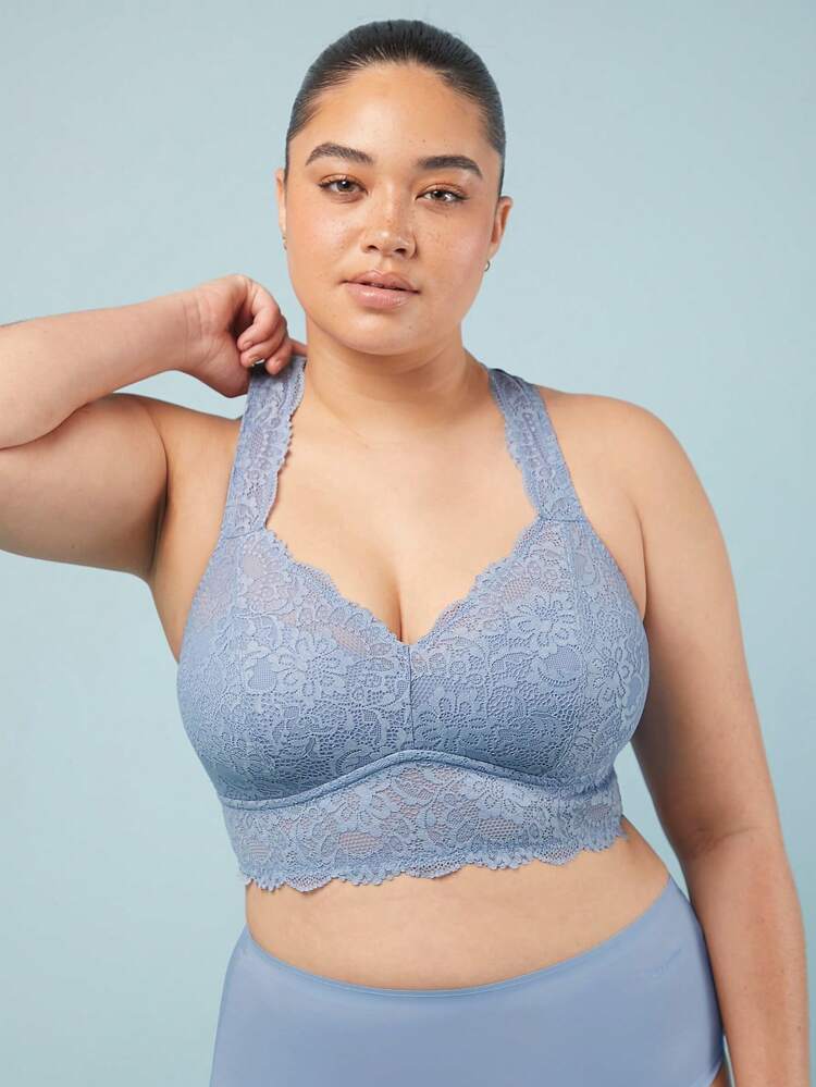Lingerie Full Coverage Racerback Lounge Lace Bra Corset