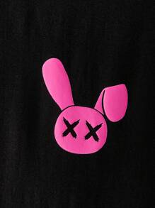 Manfinity RebelGame Nam Bông In biểu thức Áo thun & Eo dây rút Quần short - Nhiều màu - Xem 8