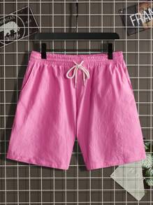 Manfinity RebelGame Nam Bông In biểu thức Áo thun & Eo dây rút Quần short - Nhiều màu - Xem 9