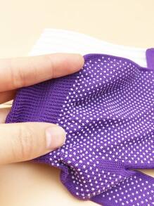 2入組髮型造型套裝，包含雙面矽珠捲髮梳、捲髮器、直髮器和耐熱手套 - 紫色 - 查看 5