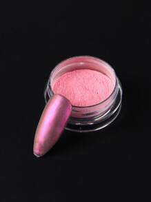 FULL BEAUTY 亮片美甲1盒浪漫粉色顏色閃光粉末狀指甲金屬亮絲 - 粉色 - 查看 5