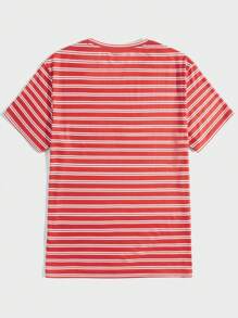 Manfinity Homme 男士條紋印花T恤