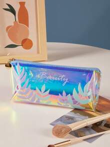 葉子圖案防水化妝包 - 彩色 - 查看 8