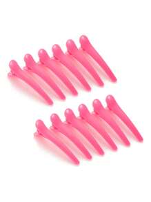 造型发夹，12个装防滑塑料鸭嘴形发夹，无痕发夹，适用于厚薄发质，无需加热即可卷发，卷发器，美发产品及配件，适用于理发店、美容院、返校季、旅行度假等场合，美发配件，卷发器，卷发产品，卷发器，美发工具，卷发卷发器