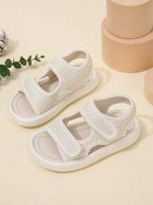 Boys Cut Out Hook-and-loop Fastener Non-slip Sport Sandals For Outdoor