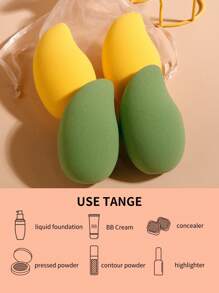 Trứng làm đẹp dùng khô ướt, 4 miếng mút trang điểm & giá đỡ cất giữ Bộ mút trang điểm mềm mại khi chạm vào - Nhiều màu - Xem 11