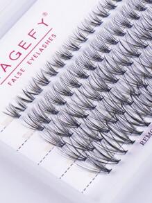 MAGEFY Người Cá Hình Cá Nhân Lông Mi Giả, 1 Hộp Sợi Hóa Học 8-16Mm Cây Nối Mi Lông Mi Giả Cụm Làn Mi Dành Cho Nữ - màu đen - Xem 4