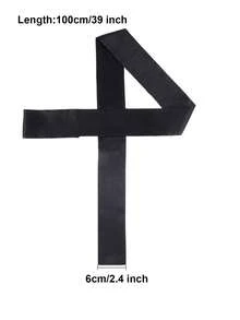 1pc Satin Wig Headband - Black - View 2