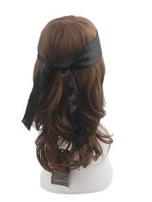 1pc Satin Wig Headband - Black - View 3