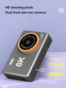 4800W Pixel Ultra-clear Dual-camera 8K Digital Camera - Black - View 5