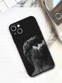 雕塑圖案手機殼 - 黑色 - 查看 2