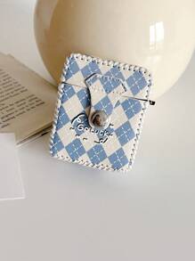 字母圖案個人電腦耳機殼適用於Airpods - 淺藍色 - 查看 3