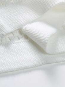 Manfinity Fever City Men Solid Pointelle Knit Top - White - View 4