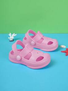 Boys Cut Out Multi-way Wear EVA Clogs For Summer - Pink - View 3
