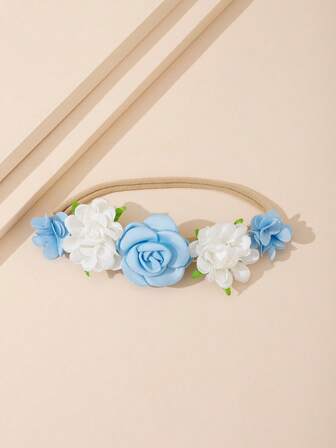 嬰兒花朵裝飾髮帶