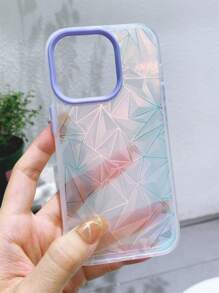 Funda para móvil con patrón geométrico láser - Morado - Ver 5