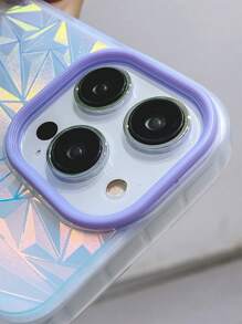 Funda para móvil con patrón geométrico láser - Morado - Ver 6