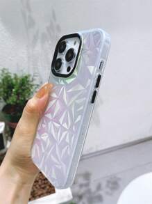 Funda para móvil con patrón geométrico láser - Negro - Ver 2